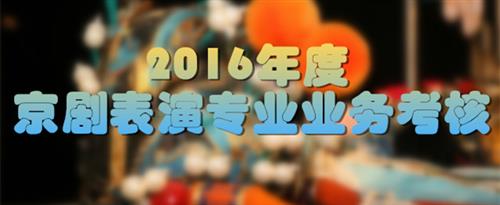 操BXX.COM国家京剧院2016年度京剧表演专业业务考...